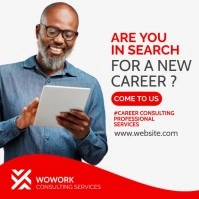 career counseling instagram post advertisemen template