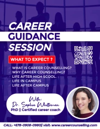 CAREER COUNSELLING 2023 2024 POSTER Flyer (US Letter) template