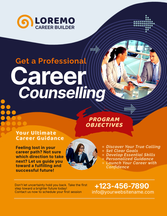Career Counselling Flyer Template | PosterMyWall