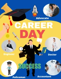 Career day flyer template