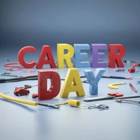 Career Day letters design template Instagram Post