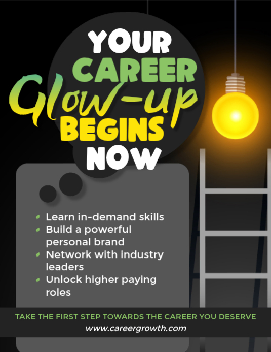 Career Development Flyer Template | PosterMyWall
