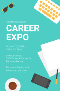 career expo Poster template