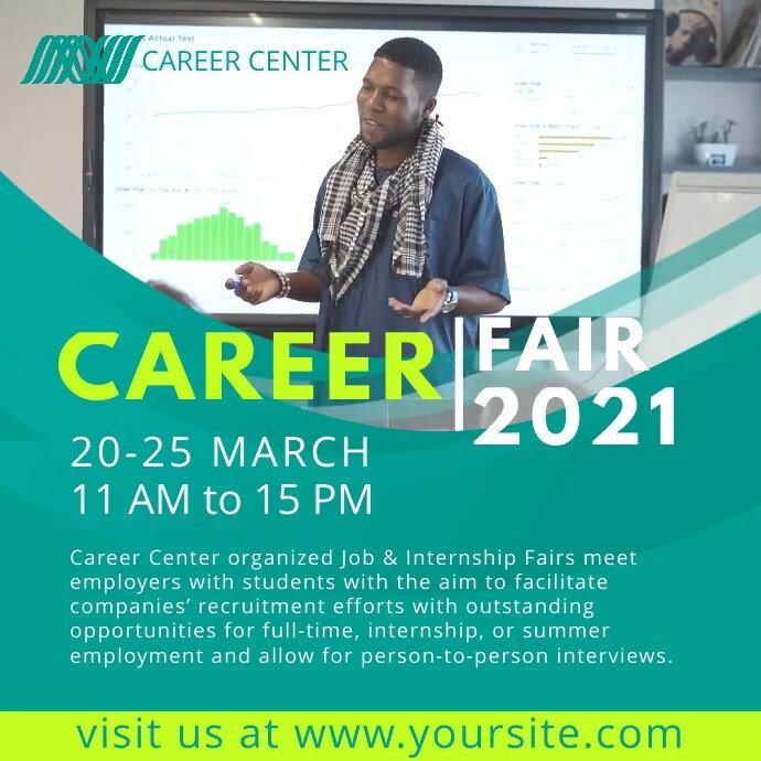 Career Fair Video Ad Template | PosterMyWall