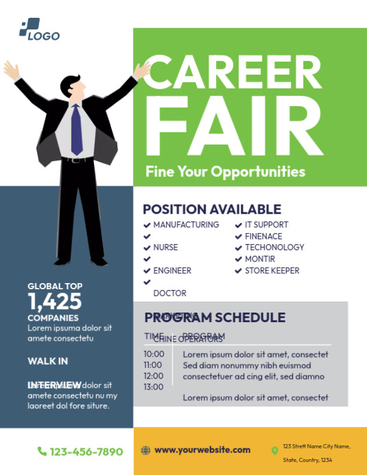 Career Fair Flyer Template | PosterMyWall