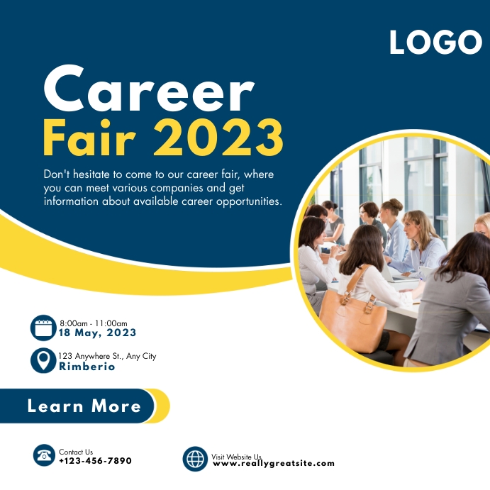 CAREER FAIR FLYERS Template | PosterMyWall