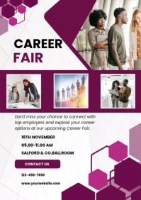 career fair temlplate A4 template