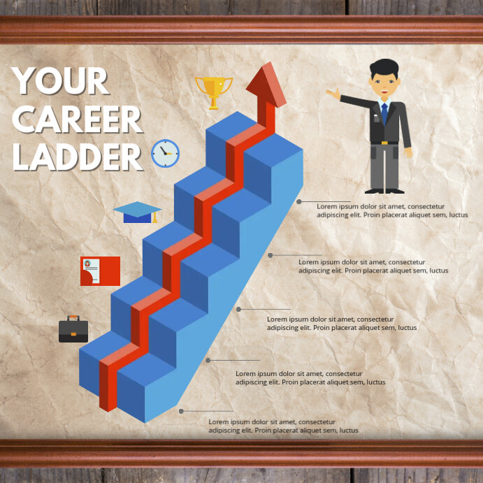 Career Ladder Presentation Publicação no Instagram template