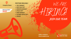 career opportunities Digital Display (16:9) template