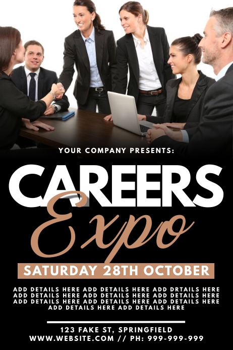Careers Expo Poster Template | PosterMyWall