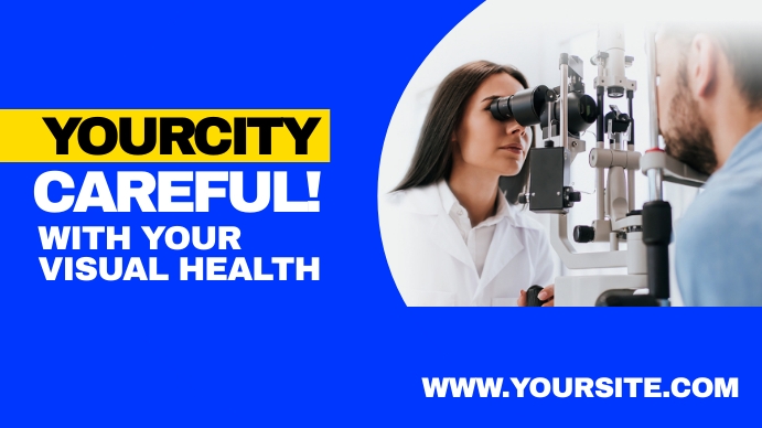 CAREFUL WITH YOUR VISUAL HEALTH Template | PosterMyWall