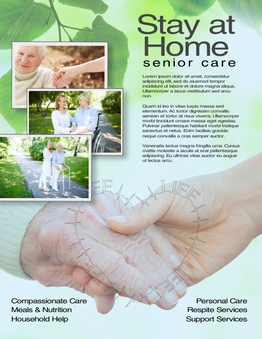 Caregiver Senior Care Flyer Template PosterMyWall