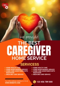 Caregiver service A3 template