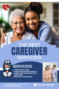 Caregiver service Spanduk 4' × 6' template