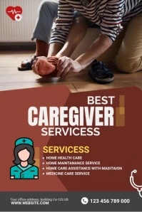 Caregiver service Tumblr Graphic template