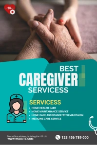 Caregiver service Tumblr Graphic template