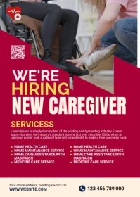 Caregiver service A6 template