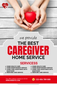 Caregiver service Pinterest Grafieka template