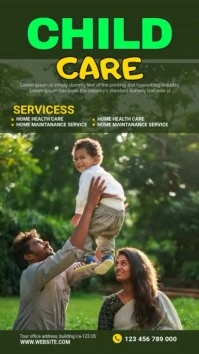 Caregiver service Digitalt display (9:16) template