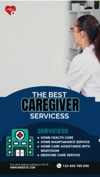 Caregiver service Instagram Story template