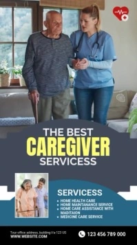 Caregiver service Instagram Story template