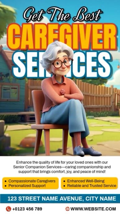 Caregiver Services Instagram Reel template