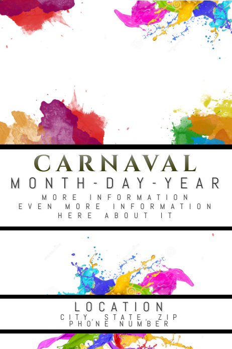 CARNAVAL Template | PosterMyWall