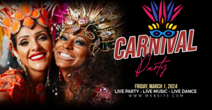 Czarny Carnaval festal Facebook begivenhed cover Template