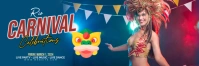 Carnaval festal Twitter Banner template