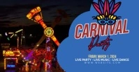 Carnaval festal Facebook Event Cover template