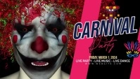 Carnaval festal Header ng Blog template