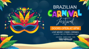 Carnival Celebration Twitter Post Twitter-Beitrag template