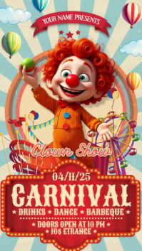 Rouge Carnival Event Digitalt display Template