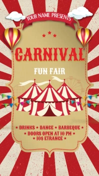 Carnival Circus Pantalla Digital (9:16) template