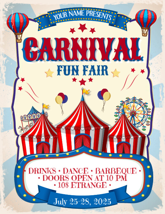 Carnival Circus Flyer Pamflet (VSA Brief) template