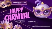 cARNIVAL EVENT flyer invitation Header ng Blog template