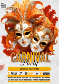 Carnival Festa A3 template