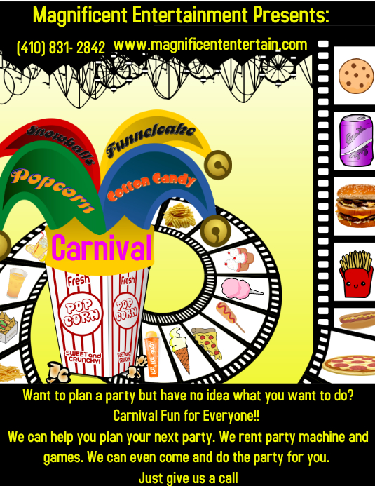 carnival flyer template postermywall