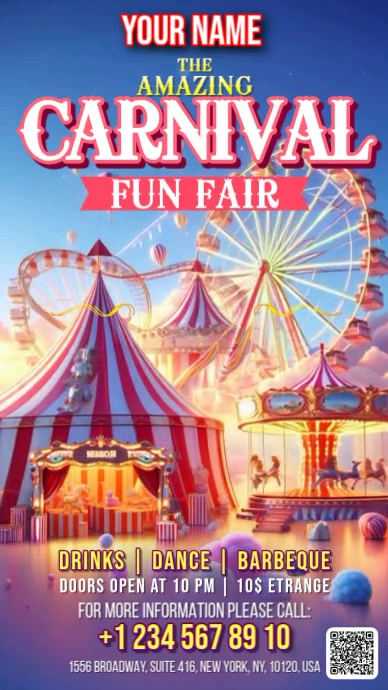 Carnival Fun Fair Template | PosterMyWall