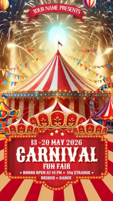 Carnival fun fair Template | PosterMyWall