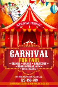 Carnival Fun Fair โปสเตอร์ template