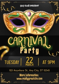 Carnival Party A5 template