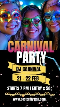 Carnival Party Instagram Video template