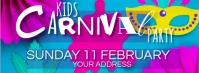 CARNIVAL PARTY KIDS Facebook-omslagfoto template