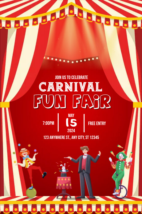 Carnival Poster Template PosterMyWall carnival-poster-template-postermywall