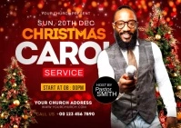 Carol Postcard template