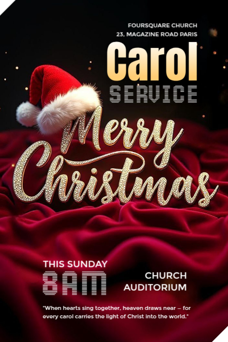 Carol Poster template
