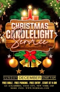 carol service, Tabloid template