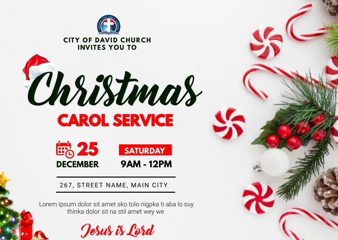 carol service SERVICE (3) 明信片 template