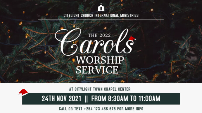CAROLS worship service Digitale Vertoning (16:9) template